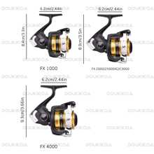 SHIMANO Genuine Shimano FX Fishing Reel - Suitable For Saltwater And Freshwater | High-Speed 6.2:1 Gear Ratio | Corrosion-Resistant Lightweight Design | Smooth Drag System