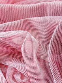 1 peça xale protetor solar decorativo de material chiffon brilhante de cor sólida feminino, cardigan de proteção solar de estilo fofo adequado para primavera, verão, outono, viagens ao ar livre