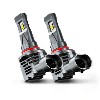 XWQHJW 9012 HIR2 LED Headlight Bulbs Kit High Low Beam Super Bright 10000K Combo White