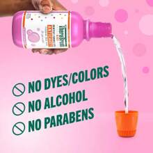 TheraBreath Kids Bubble Gum Mouthwash (2025 Happy Teeth Edition) |   10oz, Alcohol-Free Formula, Dentist Developed, Fun Foaming Action - Red - View 7