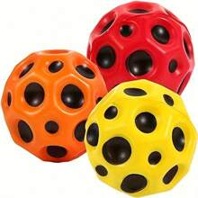 1 pieza Mini pelota de ejercicio con muñequera, pelota de ejercicio elástica de agarre cómodo, de poliéster termoplástico duradero, con patrón de espacio y luna, adecuada para actividades recreativas al aire libre y entrenamiento - sin alimentación, sin electricidad requerida
