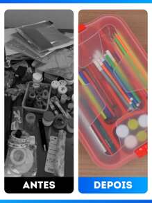 Plastic Kitchen Cutlery Organizer For Fork Knife Spoon - Negro - Ver 5