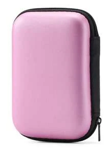 Portable Storage Organizer Bag Multifunctional Universal Handbag, Handheld Game Console Portable Case, Retro Mini Game Console Protective Travel Box, Can Store Charging Cables, Earbuds, Batteries And Accessories - Pink - View 2