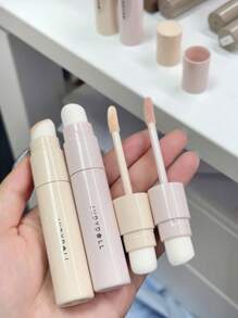 JUDYDOLL Orange Flower Glow Contouring Liquid Highlighter Stick Kit, Contouring Cream, Face Sculpting Liquid Highlighter, Great For Gifting, Dating, Newbies, Self-Use, Friends, Girlfriend/Boyfriend, Wife, Travel, Wedding Essentials, Wedding Guest, Bachelorette Party, Elegant Makeup, Natural Everyday Makeup, Sweet Makeup, Blood Color Makeup, Date Makeup - Highlight #01 Cool - 查看 4