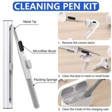 Unisex Compatible With AirPods Solid Color Silicone Protective Case Set With Cleaning Brush, Trending Cross-Border Product