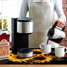 1pc Sunflower Pattern Printed Absorbent Mat, Home Decor, Suitable For Espresso Machine Countertop, Sink Drain, Faucet, Bathroom Vanity, Kitchen & Bathroom Accessories - FULSD283 - View 3