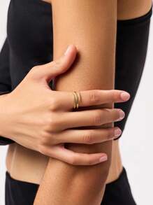 Leicht luxuriöser Abendschmuck, 925er Sterling Silber, spiralförmiges Design mit eingelassenen Zirkoniasteinen, vergoldet, verstellbarer Ring für Frauen, für den täglichen Gebrauch