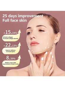 双下巴机器，5 种模式和 12 种强度等级面部提升装置，智能提升紧致松弛皮肤紧致机器，适用于女性皮肤护理电池容量 300mAh