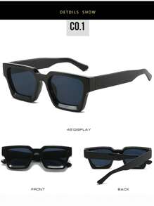 Gafas de moda para hombres, nuevas gafas de moda de marco grueso, gafas de comercio exterior en caja, gafas de moda de marco grande personalizadas