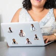 医生短语图案磁铁，12 件/套趣味冰箱贴，成人励志冰箱贴，用于控制饮食 - 彩色 - 查看 5