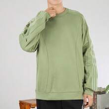 阿迪达斯男士无极系列训练休闲卫衣，时尚简约基础款舒适圆领长袖套头衫 JI8711