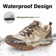 CC-Los Women's Waterproof Hiking Shoes Lightweight Breathable Walking Shoes For Outdoor Climbing Size 5.5-11 - 米色 - 查看 4