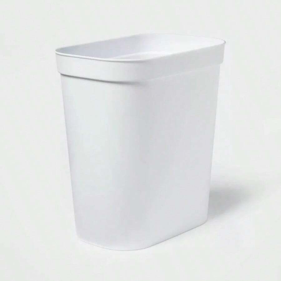 2.5gal Waste Basket White - Brightroom ™ : Compact Plastic Trash Can For Bathroom Or Kitchen - 1 - View 1