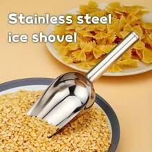 加厚不锈钢冰铲面粉铲多粒铲冰铲家用奶茶店超市多用途食物铲 - 彩色 - 查看 3