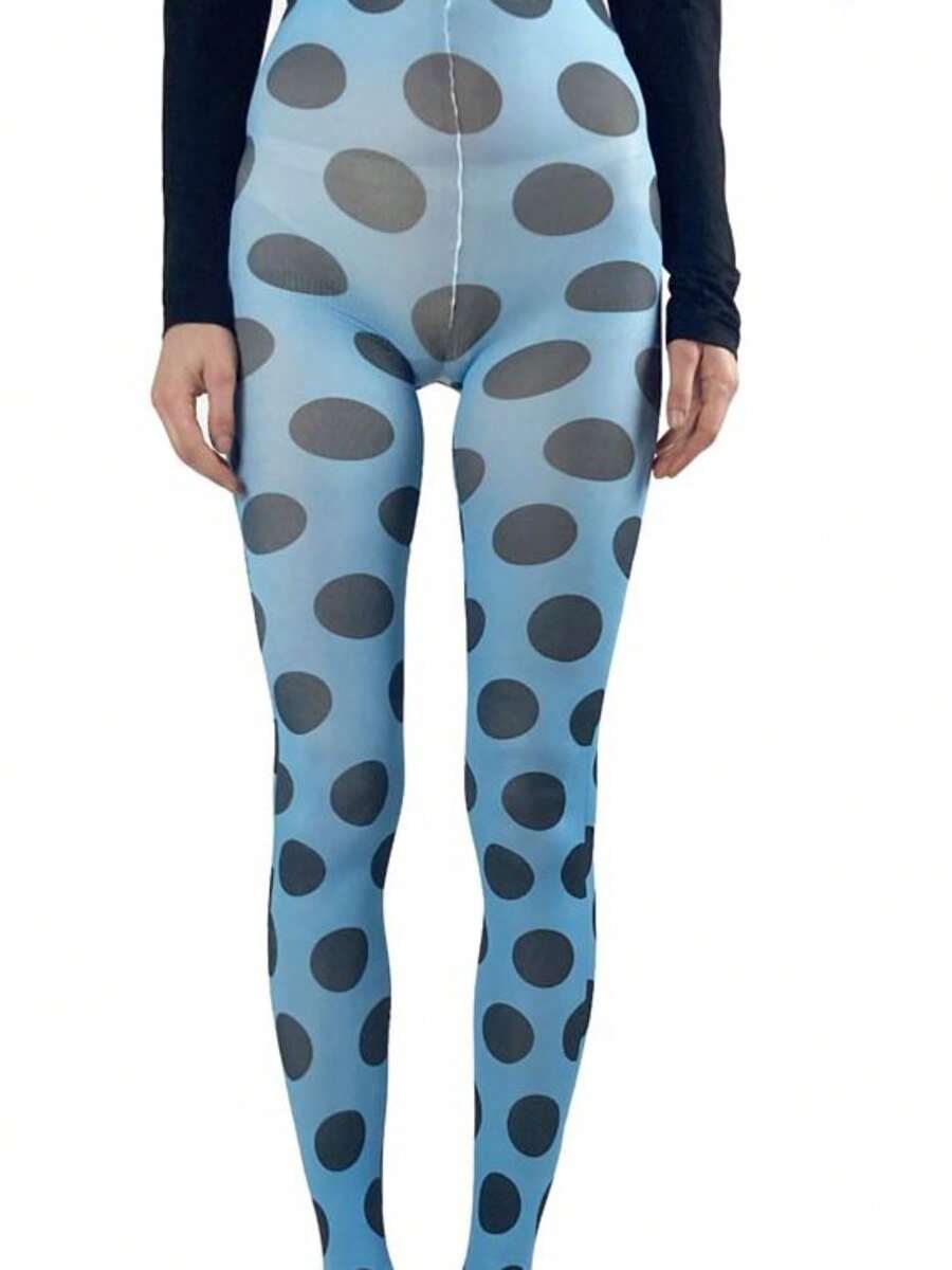 Women Stockings, Thin Elastic Dots Swirl Print Pantyhose Slim Fit Socks Tights For Club Party