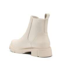Women's Boots Chelsea Ladies Boot Pull On Fall Fashion Walking Ankle Booties - Beige - View 5