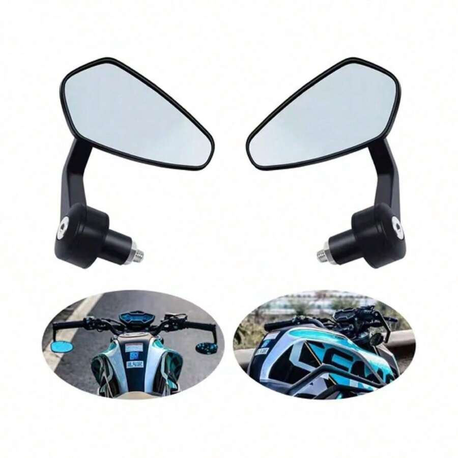 MOLOLAN 2 Piezas De Espejo Moto Retrovisor Lateral Deportivo Universal Estilo Diamante Motocicleta Cuatrimoto Rotacion de 360 Grados,Los espejos retrovisores de motocicleta se adaptan a la mayoría de las motocicletas. Espejo retrovisor especial para motocicleta, a prueba de golpes y anticaídas.Espejo retrovisor universal para motocicleta , espejo retrovisor deportivo para motocicleta, espejo retrovisor para motocicleta de carreras callejeras a prueba de golpes,Los espejos retrovisores de motocicleta se adaptan a la mayoría de las motocicletas. Espejo retrovisor especial para motocicleta, a prueba de golpes y anticaídas.