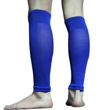1 paio di parastinchi traspiranti, protezione per le ginocchia, manicotti per le gambe per sport, maniche protettive da esterno per il calcio