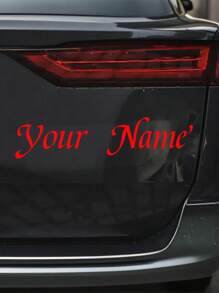 2pcs Customizable Reflective Letter Stickers - Can Be Affixed To Any Smooth Surface, Exterior Car Stickers, Won't Damage Car Paint, Won't Easily Peel Off, Suitable For BMW, Mercedes-Benz, Audi And Many Other Car Models, Unisex Stickers, Personalize Your Name On Car Windshield, Truck, Door, Window - Front Placement, Self-Adhesive Installation, Single-Use, Applicable To Glass - Style 1 - View 3