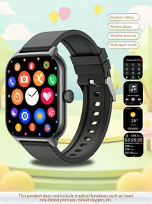 New Version Music Player, Call, Message, Weather, Step Counter Multi-Function Smart Watch