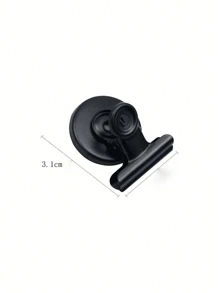 1/5/10st Zwarte magnetische clips, sterke koelkastmagneten met clip, duurzame metalen bulldogclips met magnetische achterkant, perfect voor thuis, op kantoor en in de keuken, ideaal voor het vasthouden van foto's, notities, papieren en recepten