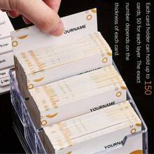 Acrylic 1/2/3 Layer Business Card Holder, Transparent Desktop Card Storage/Document, Durable And Transparent, Suitable For Office Desk Storage, Restaurant Desktop Card Storage Box, Desktop Tissue Storage Box, Hotel Desktop Storage Box, Suitable For Office, Restaurant, Hotel
