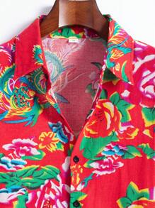 Casual Business Printed Short Sleeve Shirt, Minimalist & Fashionable