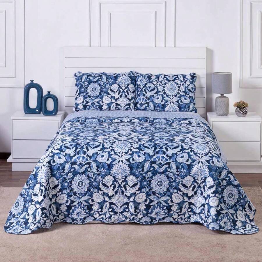 Boutis Ultrasonic Double-Sided 3-Piece Bedspread Kit With Pillowcase - Antalya - View 1