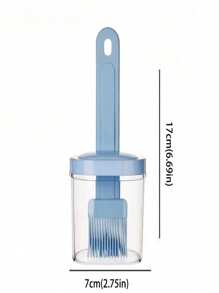 1 Cepillo rosa para parrilla, cepillo para aceite de horneado, resistente a altas temperaturas, para cocinar, soldar en la cocina, hornear en casa, cocinar a la parrilla, parrilla al aire libre con cepillo en forma de botella para aceite de cocinar, aceites - Multicolor - Ver 3