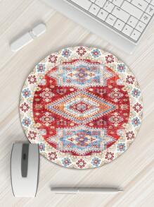 Geometrische ronde muismat - 8 stijlen om uit te kiezen, formaat 20 cm * 20 cm, antislipontwerp aan de onderkant, de muis is glad op de muismat, geschikt voor verschillende kantoorscènes