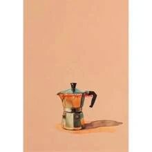 1 件墙面艺术海报无框现代复古餐饮水果橙子鳄梨番茄咖啡海报和印刷品帆布画墙壁艺术图片用于食物厨房装饰