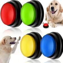 Set de 6 pièces de boutons sonores pour l'entraînement des chiens et l'amour des chiens. Pour les cadeaux aux amateurs de chats/chiens et aux mamans de chiens/chats. Accessoires pour animaux de compagnie avec des autocollants "Amoureux des chiens et mamans de chiens" et "Amoureux des chats et mamans de chats". Aide à l'entraînement idéale pour une communication efficace. Piles non incluses.