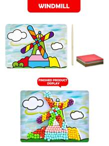 Set de manualidades DIY, pegatinas de arte botánico, pegatinas de mosaico autoadhesivas, manualidades sencillas, juguetes para niños, manualidades de papel.