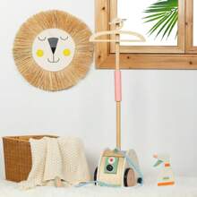 Kid Wooden Ironing Machine Toys Pretend Toy Set Wooden Play House For Birthday Gifts