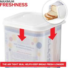 面包盒，面包储存容器，5L 透明容器，商用级面包储存容器，可放入洗碗机清洗的面包盒，大容量面包盒