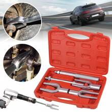 5x Tie Rod Ball Joint Remover Kit Pitman Arm Splitter Separator Fork Splitter - Silver - View 3
