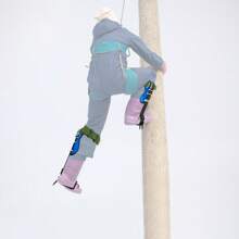 Professionelles Baumkletter-Set mit einstellbaren Fuß- & Knöchelriemen, 220 lbs (100 kg) Tragfähigkeit | Pedale 4,13x1,97 Zoll, rutschfestes Design, Sicherheitsgurt & Seil | Für Outdoor, Waldarbeit, Survival