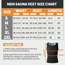 Men Slimming Body Shaper Waist Trainer Sauna Sweat Tank Top Gym Weight Loss Vest - Black - View 11