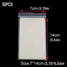 50pcs/100pcs Premium PVA Bags, Super Fast Dissolving, High-Quality Tackle & Bait Containment, White, Fishing Essentials, For Ultimate Fishing Experience