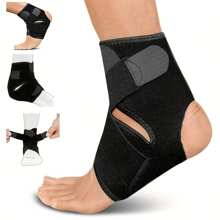 1pc High-Quality Adjustable Ankle Compression Wrap For Everyday Use, Foot Care, Breathable And Lightweight Ankle Brace, Comfortable Support For Both Women And Men Anklet Gym Gym Accessories