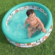 Importadora La Merced Inflatable Children's Pool Round Pool For Children  Design 1.02 Mts - Mint Green - View 3