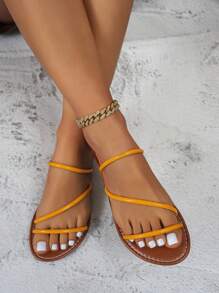 Neu modische sommerliche, feenhafte dünne Riemen Lässig bequeme schicke Pantoffeln