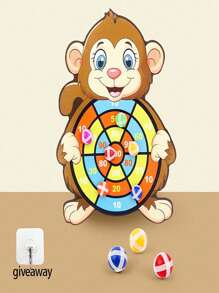 Interactive Parent-Child Darts Board & Target, Sticky Balls Throwing Toys, Indoor/Outdoor Creative Animal Random Color - Tender - View 6