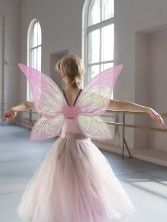 أجنحة فراشة للنساء، زي هالوين أجنحة لامعة للعب الأدوار وتنكر في الحفلات