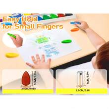 12pcs/Set Washable Wax Crayons For Students, Easy To Grip, Suitable For Coloring And Arts & Crafts