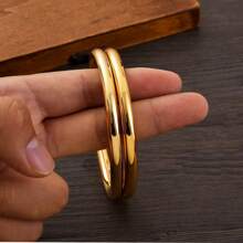 4pcs Plain Simple Dubai/Saudi Arabia Style Bracelet, Elegant Women Daily/Wedding Party Jewelry, Gift For Africa