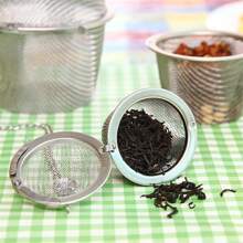 1pc Tea Coffee Stew Spice Soup Herbal Sieve Infuser Reusable Stainless Steel Seasoning Bag Ball Kitchen Filter Sachet With Chain Back To School