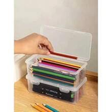 Office Desk Organizer For Pencils Pen Stationery Multipurpose Plastic With Lid And Lock - Organizer for Hair - View 8