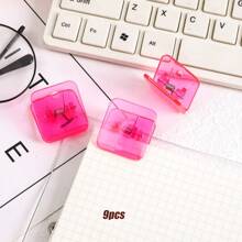 9个透明文件夹夹，方格夹，卡片夹，文件夹夹，学生文具胶带夹，账单夹，斗牛犬夹，多功能照片夹/创意办公文具测试夹，办公用品发票收纳夹，学校用品，学习工具，文件夹，返校季 - 彩色 - 查看 22