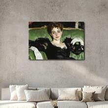 1pc Framed Wall Art, Wrapped Canvas Poster Vintage Prints, Very Attractive Woman On The Sofa, Perfect Gift Decor, Wall Art For Living Room Bedroom Office, Hanging Hardware Included - Framed, Horizontal